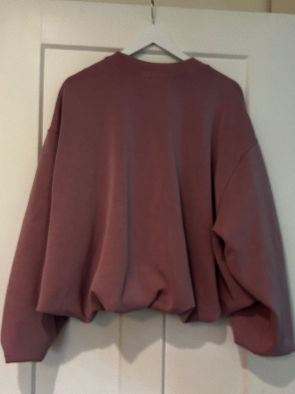 Lululemon Softstreme Voluminous Sleeve Crewneck Sweatshirt PINK ROSE LARGE L